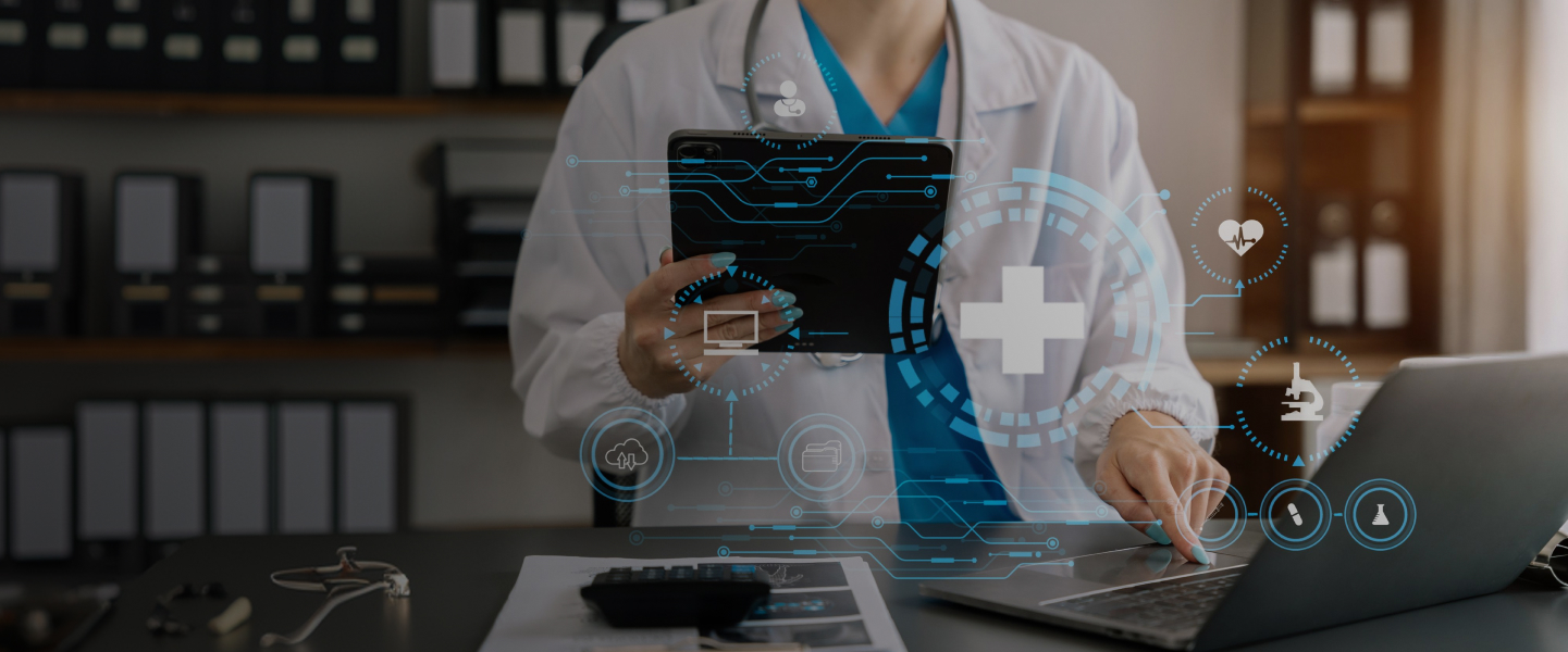 Healthcare professionals collaborating